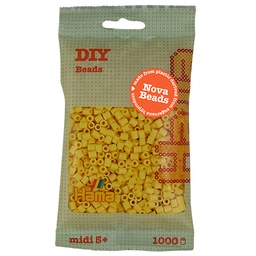 [190-103] Hama midi Nova beads amarillo claro 1000 piezas