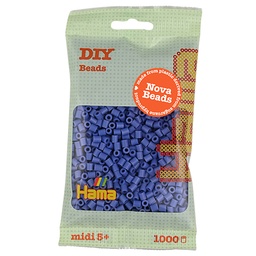 [190-107] Hama midi Nova beads azul lavanda 1000 piezas
