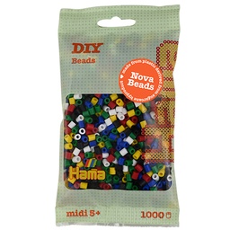 [190-198] Hama midi Nova beads mix 198 (6 colores) 1000 piezas