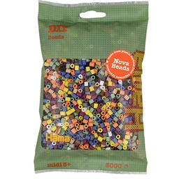 [191-197] Hama midi Nova beads mix 197 (10 colores) 3000 piezas