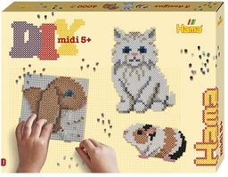 [3160] Kit Hama Beads Midi Mascotas Adorables