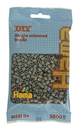 [207-117] Hama midi gris topo 1000 piezas