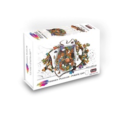 [473616] E2D Puzzle Arcoiris en madera - Gato pirata