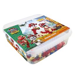 [8757] Set Maxi beads y pegboards con caja de plástico Patrulla Canina : La Dino Película