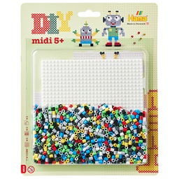 [4218] Blister Hama Beads Midi 1100 beads + placa cuadrada + papel