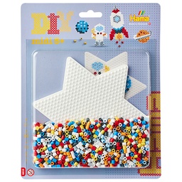 [4219] Blister Hama Beads Midi 1100 beads + placa estrella + papel