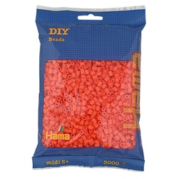 [201-04] Hama midi naranja 3000 piezas