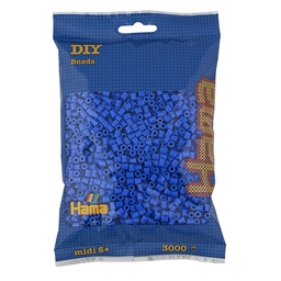 [201-09] Hama midi azul claro 3000 piezas