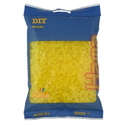 [201-14] Hama midi amarillo translúcido 3000 piezas