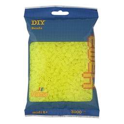 [201-34] Hama midi amarillo neón 3000 piezas