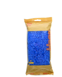 [205-15] Hama midi azul translúcido 6000 piezas