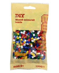 [207-66] Hama midi mix 66 (6 colores) 1000 piezas