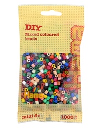 [207-67] Hama midi mix 67 (22 colores) 1000 piezas