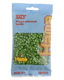 [207-84] Hama midi verde oliva 1000 piezas