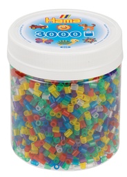 [209-53] Hama midi mix 53 (translúcido/ transparente) 3000 piezas en bote