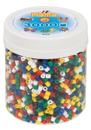 [209-66] Hama midi 66 (6 colores) 3000 piezas en bote