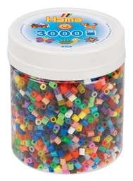 [209-68] Hama midi 68 (50 colores) 3000 piezas en bote