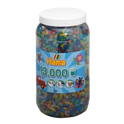 [211-54] Hama midi mix 54 (colores translúcidos con purpurina) 13000 piez