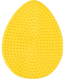 [260-03] Placa / Pegboard huevo para Hama midi color amarillo