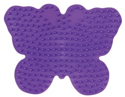 [298-07] Placa / Pegboard mariposa para Hama midi color violeta