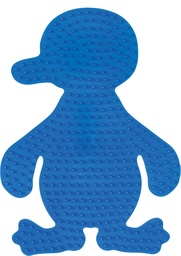 [301-09] Placa / Pegboard pingüino para Hama midi color azul claro