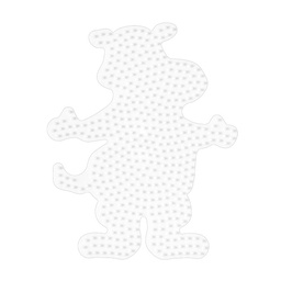 [303] Placa / Pegboard hipopótamo para Hama midi