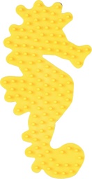 [313-03] Placa / Pegboard caballito de mar para Hama midi color amarillo