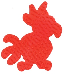 [320-05]  Placa / Pegboard loro para Hama midi color rojo