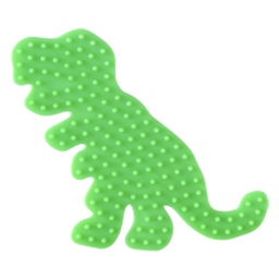 [322-42]  Placa / Pegboard dinosaurio para Hama midi color verde fluorescente