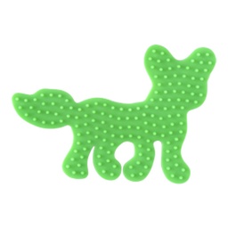 [323-42]  Placa / Pegboard zorro para Hama midi color verde fluorescente