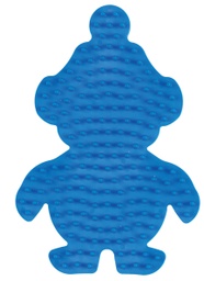 [325-09]  Placa / Pegboard pingüino pequeño para Hama midi color azul claro