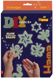 [3414] Kit Hama Beads Midi Brilla en la Oscuridad