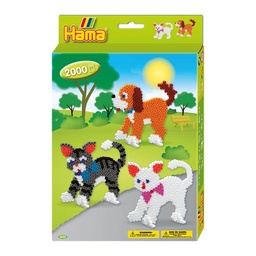 [3433] Kit Hama Beads Midi Perros y  Gatos