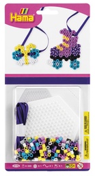 [4176] Blister Hama Beads Midi 350 beads color y bicolor + placa hexagonal peq. + papel de planchado