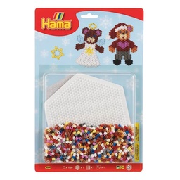[4204] Blister Hama Beads Midi 1100 beads Navidad 