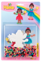 [4205] Blister Hama Beads Midi 1100 beads + placa hada + papel