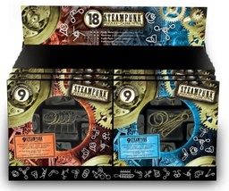 [473205] Display with 16 Steampunk Puzzles Sets (9 Bronze Puzzles) - Expositor Surtido 16 sets de 9 Bronce Puzzles