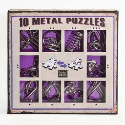 [473359] Metal Puzzles Set  - Set de 10 Metal Puzzles - Violeta