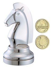 [473683] Cast Chess/Ajedrez Caballo - Plateado