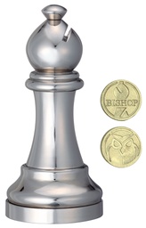 [473684] Cast Chess/Ajedrez Alfil - Plateado