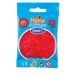[501-13] Hama Mini rojo translúcido