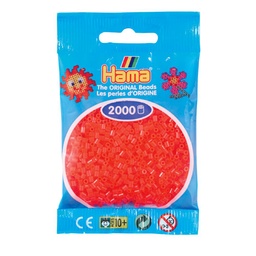 [501-35] Hama Mini rojo neón