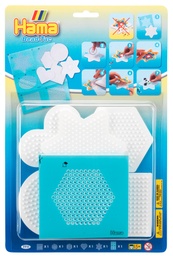 [7711] Blister Hama Beads Midi 5 Placas / Pegboards pequeñas + 1 Hama Bead-Tac