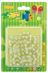 [8279] Blister Hama Beads Maxi Placas / Pegboards pequeñas : cuadrada y mariposa
