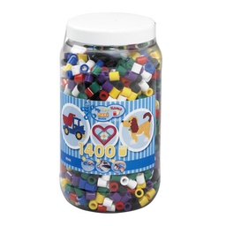 [8540] Hama Maxi mix (7 colores básicos) bote 1400 piezas