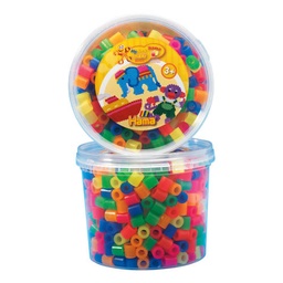 [8572] Hama Maxi mix (neón) bote 600 piezas