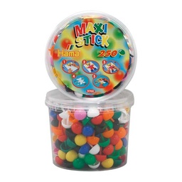 [9700] Hama Maxi Stick mix 9 colores bote 250 piezas