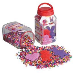 [2061] Bote 16.000 beads y 3 placas/pegboards (2061)