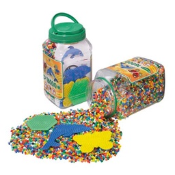 [2062] Bote 16.000 beads y 3 placas/pegboards (2062)