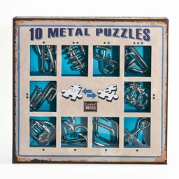 [473356] Metal Puzzles Set  - Set de 10 Metal Puzzles Azul